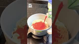 Korea New trend Tomato Juice Ramen토마토주스 라면🍅 [upl. by Dearborn]