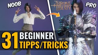 31 TIPPS amp TRICKS Ultimativer Beginner Guide Fehler vermeiden  Throne and Liberty Deutsch [upl. by Nonnahsal]