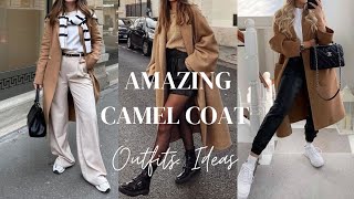 Amazing Camel Coat Outfit Ideas To Copy For This Fall and Winter [upl. by Marna]