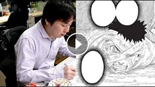 Kishimoto Drawing the Last Page of Naruto Chapter 602 [upl. by Nohsid]