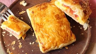 Empanadas de hoja relleno queso jamon [upl. by Ahsinut]