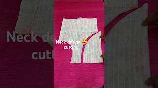 new neck design cutting stitching short fashion dress shortsfeed ytyoutubeshort [upl. by Nirroc]