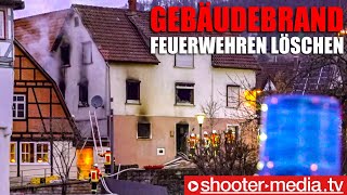 🔥 Gebäudebrand 🔥  🚒 Feuerwehren retten Person amp löschen das Feuer 🚒  Brandeinsatz [upl. by Akkin]