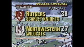 Rutgers vs Northwestern Football 1989 [upl. by Lebatsirc]