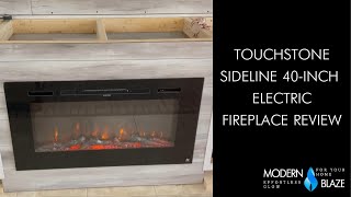 Touchstone Sideline 40Inch Electric Fireplace Review [upl. by Aruol]