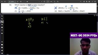 Which reaction is NOT a redox reaction1 Zn  CuSO4 → ZnSO4  Cu 2 2KClO3  I2 → 2KIO3  Cl23 [upl. by Brookner]