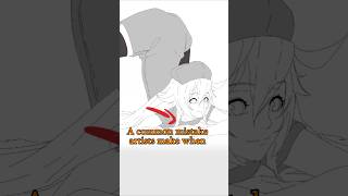 Mistake When Drawing Pose  Quick Art Tips art sketch shorts tutorial drawingtutorial anime [upl. by Lila800]