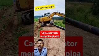 Cara excavator mengolongi pipa videoalatberatyt alatberatcanggih excavator [upl. by Nagad]