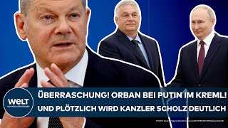 UKRAINEKRIEG Überraschung in Moskau Orban bei Putin im Kreml Plötzlich wird Olaf Scholz deutlich [upl. by Gratianna776]