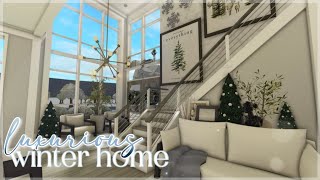 Bloxburg  Luxurious Winter Family Home  Roblox  House Build [upl. by Antons]