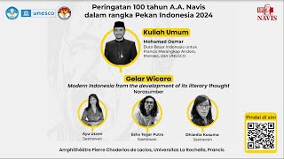 Kuliah Umum dan Gelar Wicara Modern Indonesia from the Development of its Literary Thought [upl. by Aufa]