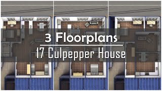 17 Culpepper House  3 Floorplans  The Sims 4  ts4 [upl. by Eelsha343]