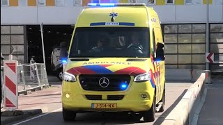 Veel verschillende Haagse Ambulances en Politie met spoed onderweg in Den Haag [upl. by Noirod]