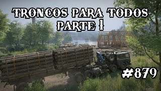 troncos para todos parte 1  SnowRunner T1 879 [upl. by Lindbom808]