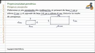 Proporcionalidad geométrica Polígonos semejantes [upl. by Preciosa]