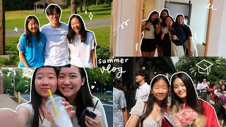 summer vlog 🫧 hanging out grad szn amp more [upl. by Eiramllij]