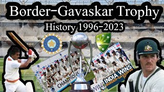 border gavaskar trophy 19962023  Ind vs aus  test series  cricket [upl. by Demy]