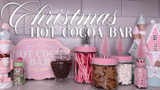 DECORATE WITH ME  Gingerbread Pink Pastel Hot Cocoa Bar Christmas Ideas 2024 🎄🍫☕️ [upl. by Consuelo]