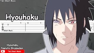 Naruto Shippuden OST  Hyouhaku Sasuke Theme Guitar Tutorial [upl. by Ntsuj]