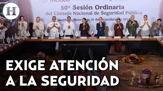 ¿Qué pasó en el Consejo Nacional de Seguridad La presidenta Sheinbaum se reunió con gobernadores [upl. by Salis]