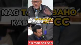 NAG TATRABAHO KABA SA ICC TANONG NI ABANTE duterte shorts shortvideo [upl. by Zillah412]