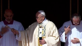 Images of Easter celebration at St Peters Basilica [upl. by Nevuer354]