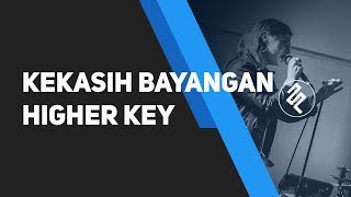 Cakra Khan  Kekasih Bayangan Piano Karaoke Instrumental  Higher Key  Lirik [upl. by Yvad]