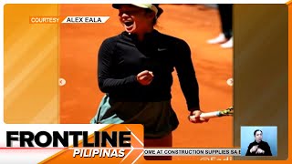 Alex Eala napataob si World No 41 Lesia Tsurenko sa Mutua Madrid Open  Frontline Pilipinas [upl. by Viola884]