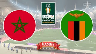 Morocco vs Zambia  Cup Africa Tota Lenergies Afcon 2024  eFootball PES Gameplay PC HD [upl. by Trebmal297]