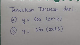 Turunan Trigonometri Aturan Rantai  Matematika SMA [upl. by Ronn]