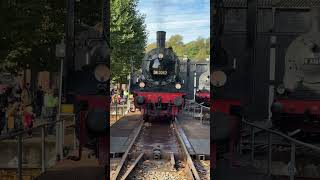 Eisenbahnmuseum Bochum Herbstfest 2024 P8 auf Drehscheibe [upl. by Lednik]