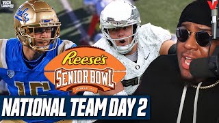 Senior Bowl Day 2 Reaction OLine vs DLine National Team Film Breakdown  Voch Lombardi Live [upl. by Leahicm]