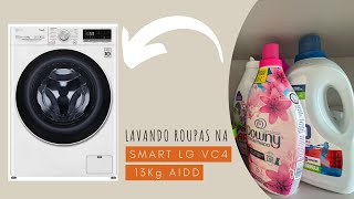 LAVANDO ROUPAS NA LAVADORA SMART LG VC4 13KG [upl. by Loferski410]