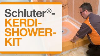 How to waterproof your shower installation with the Schluter®KERDISHOWERKIT Complete Kit [upl. by Gabriel]