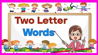 Two Letter Words  Two Letter Words in English  Phonics for Kids  Preschool Learning [upl. by Novello]