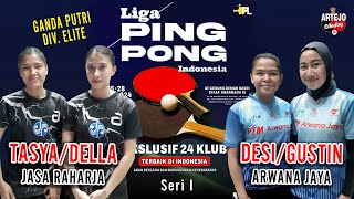 ARWANA JAYA  Desi amp Gustin 🆚 JASA RAHARJA  Anatasya amp Della  Indonesia Pingpong League  Seri I [upl. by Bravar]