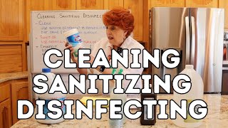 Cleaning Sanitizing Disinfecting [upl. by Baudin642]