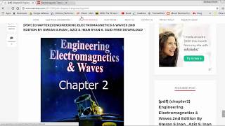 how to download engineering ELECTROMAGNETICS WAVES 2ND EDITION BY UMRAN S INAN  AZIZ S INAN FREE [upl. by Ettenyl677]