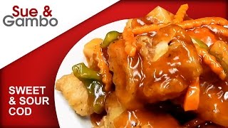 Sweet and Sour Cod Fish  Deep Fried Cod [upl. by Leckie]