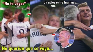 ASI FUE el EMOTIVO ADIOS a TONI KROOS en su DESPEDIDA con el REAL MADRID HOY [upl. by Tertius]