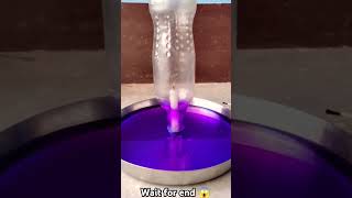 Respect 😱  experiment with water  blue ink  candles amazing expe new shorts tiktok experiment [upl. by Aratahs]