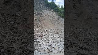 Heavy land sliding Cahmoli chatwapipal Sliding [upl. by Amitie]