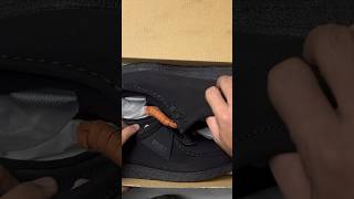 Clarks Wallabee Black Suede unboxing [upl. by Solracesoj]