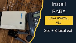 How to configure and set up PABX Installation Using Miracall Device  Telephone Intercom System [upl. by Retsbew742]