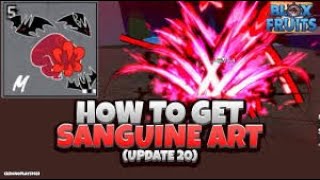 How To Acquire Sanguine Art  Fast amp Easy [upl. by Eciruam74]