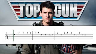 Top Gun  EASY Guitar TAB [upl. by Neehcas]