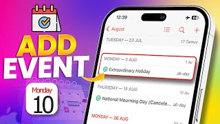 How to Add an Event on iPhone Calendar  Schedule Events Easily [upl. by Iznil442]