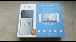 Ring Video Doorbell  Unboxing and Installation [upl. by Thilde437]