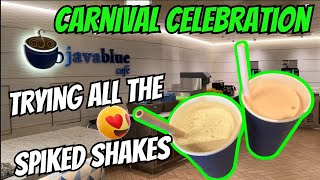 Carnival Celebration  JavaBlue Cafe  Trying All The Spiked Shakes [upl. by Mcnully]