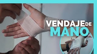 ✅Como HACER un VENDAJE DE MANO  TUTORIAL  ENFERMERIA [upl. by Algy]